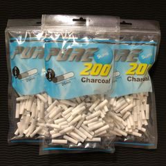 手巻きタバコフィルター　ピュア　スリムチャコールフィルター　3パック