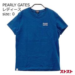 超美品 パーリーゲイツ モックネック 半袖シャツ カットソー ボーダー