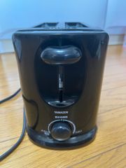 【美品】山善 ポップアップトースター ブラック 2枚焼き対応 YUA-801