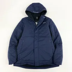 84i10-6《未使用品》タグ付 OAKLEY オークリー UNEVEN PUFF JACKET 3.0 中綿2wayジャケット ベスト ゴルフウェア アウター ロゴ刺繍 大きいサイズ FOA402870 2XL ネイビー メンズk02i