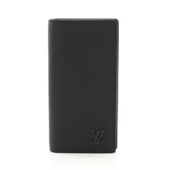 ルイ・ヴィトン LOUIS VUITTON 二つ折り長財布 ポルトフォイユブラザ NM M69980 ノワール レザー ポルトフォイユ・ブラザ NM メンズ Used A