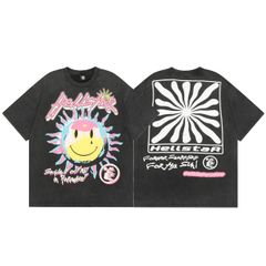 ヘルスター Hellstar Studios Sun Short Sleeve Tee Shirt Black 半袖 Tシャツ ゆったり ユニセックス 並行輸入品 ブラック S M L XL