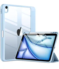 【人気商品】Pencil 収納可能 Apple Apple クリアカバー Pencil 全透明 USB/Pro PC ワイヤレス充電対応 2024革新 三つ折スタンド ケース スリープ機能 第6世代 軽量 air 薄型 air 傷つけ防止 ipad PU合成レ