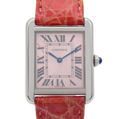 カルティエ CARTIER 腕時計 タンク・ソロ SM W5200000 ピンク ステンレススチール タンク・ソロ SM レディース Used A