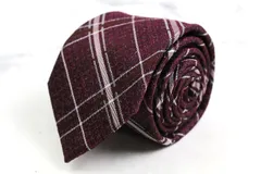 オリヒカ ブランド ネクタイ チェック柄 格子柄 シルク PO メンズ ピンク ORIHICA 【中古】