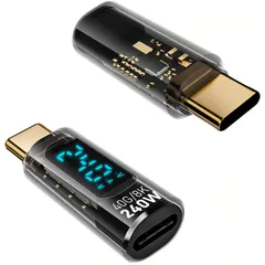 【数量限定】40Gbps高速転送、8K 240W急速充電、USB4 60Hz 変換アダプタ、出力スクリーン表示、PD HD映像信号伝送、USB C C オス Type メス 変換、USB-C USB 変換コネクタ、PC/MacBook/Androidスマホ/i