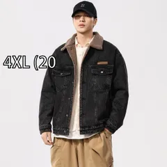 [4XL (20 ]秋冬 コーデ メンズ  服 シンプル ファッション オシャレ 大人 かっこいい 大きいサイズ ストリート 紳士服 ハイエンド アメリカン デニム ジャケット レトロ ベルベット 綿