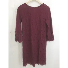 ◇ IEDIT レース 袖スリット 長袖 膝丈 ワンピース サイズL ブラウン系 レディース  【中古】 【1203240000178】のサムネイル