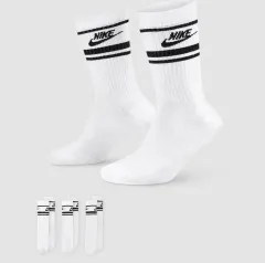 (3足) NIKE エッセンシャル クルーソックス NIKE ミドル丈 男女ノンクッション