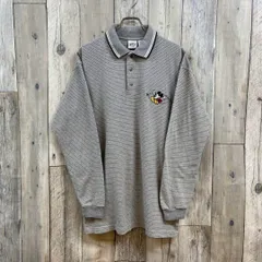 THE DISNEY STORE ディズニー ボーダー 長袖 ポロシャツ M