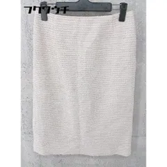 ◇ ●美品● ◎ HusHusH タグ付き バックジップ 膝丈 タイト スカート サイズS ベージュ ホワイト レディース 【中古】 【1101200010345】のサムネイル