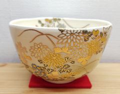逢絢亭・新品】茶道具 蓋置 京焼 栗の形 山川敦司 共箱入り