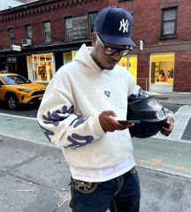 RED LETTERS NOT NY HEATHER SCATTERED HOODIE【GRAY】(レッドレターズ パーカー スウェット プルオーバー フード フーディ NY NEW YORK ニューヨーク)
