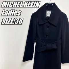 【国内古着】MICHEL KLEIN　ミッシェルクラン　アンゴラ混ウールコート　レディース　サイズ表記38