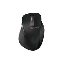 エレコム ワイヤレスマウス Bluetooth EX-G 握りの極み 静音設計 5ボタン Lサイズ ブラック M-XGL15BBSBK