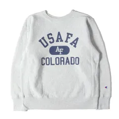 【美品】Champion チャンピオン スウェット ヘザーグレー サイズ:XL | 24AW USAFA 染み込みプリント リバースウィーブ スウェットシャツ | 米国空軍士官学校 | トップス トレーナー プルオーバー【メンズ】【中古】