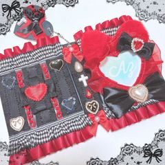 推し活コレクトブック໒꒱· ﾟねこ耳ゴシックギンガム♡レッド〔No.10〕