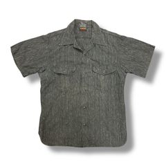AtLast&Co ダブルポケット オープンカラー 半袖 ワーク シャツ アットラスト 16 76088A1のサムネイル