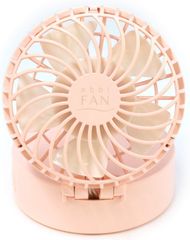 abbi Fan Mirror ハンズフリーポータブル扇風機ミラー付き ピンク 東京西倉庫