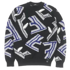 美品□FENDI フェンディ 21AW FZX013 バージンウール100％ FF