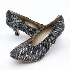 Chacott シルバー社交ダンスシューズ　ラメ　レア Chacott シルバー社交ダンスシューズ ラメ レア