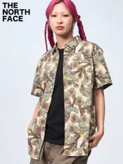 THE NORTH FACE ザ ノースフェイス シャツ 総柄 ポケット付き 半袖 NF0A55ND メンズ 男性 トップス シャツ 半袖シャツ カジュアルシャツ グラベル