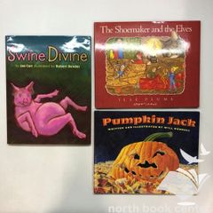 洋書絵本　pumpkin jack/the shoemaker and the elves/swine divine　<<K-5-M4497