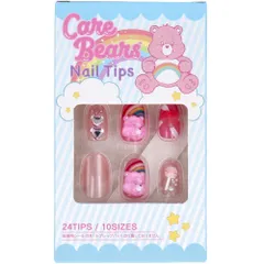 ケアベア ネイルチップ 24枚入 接着用シール付き