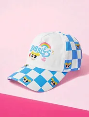 THE POWERPUFF GIRLS　パワーパフガールズ　バブルス　キャップ　帽子　ファッションアイテム　ブルー　水色　パワパフ　可愛い　アメコミ　キャラクター　平成　レトロ　ギフト　プレゼント　海外雑貨