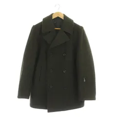ソフネット SOPHNET. 中綿 シンサレート ダブルコート ハーフ ウール混 S カーキ /MY ■GY03