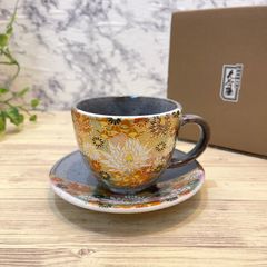 九谷焼 豪華 コーヒー 紅茶 碗皿 草花絵変り 5客 セット - SWEET HOME