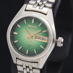 SEIKO 腕時計 AUTOMATIC 文字盤グリーン デイデイト 自動巻き - メルカリ