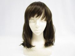 【送料無料】女性用ウィッグ④  オールウィッグ  ミディアム  セミロング  アッシュブラウン　［759-313-250_0130］