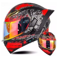 LVS レーシングフルフェイスヘルメット 内臓レンズ ダブルシールド S