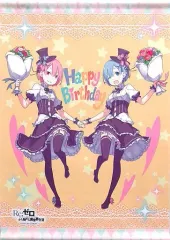 【中古】タペストリー ラムとレムの誕生日生活2019ver. B2タペストリー 「Re：ゼロから始める異世界生活 Re：ゼロから始めるラムとレムの誕生日生活2019 in 渋谷マルイ」