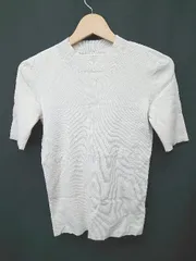 ◇ ⊂ N. Natural Beauty Basic 半袖 ニット カットソー サイズM グレージュ系 レディース メンズ E  【1505290027595】