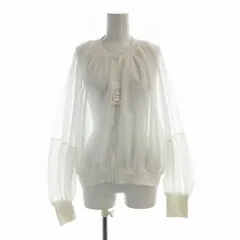 ジルスチュアート JILL STUART タグ付き チュールジップアップブルゾン シフォン F 白 ホワイト 092-3160012 /EEのサムネイル