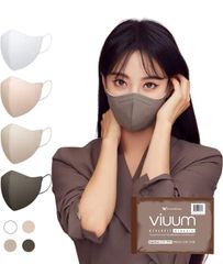 【AKC32】[viuum] 韓国マスク KF94、スタイルフィットクラシック、3Dマスク、25枚入り、3構造フィルター、バイカラー、ダイヤモンドマスク、不織布、３D立体タイプマスク、付け心地良い、呼吸がしやすい、メイク付けない、使い捨て、小顔、ピンクベージュ