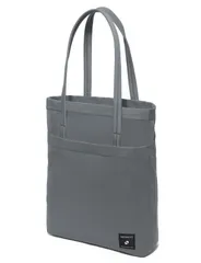 縦-ダークグレー [HIKKER-LINK] トートバッグ ハンドバッグ A4 大容量 三層構造 仕切り設計 軽量 撥水 無地 カジュアル 通勤 通学 ビジネス メンズ レディース (縦型-ダークグレー)
