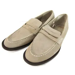 ZARA ザラ タッセル付きスエードモカシン 28.9cm ブルー｜ファッション