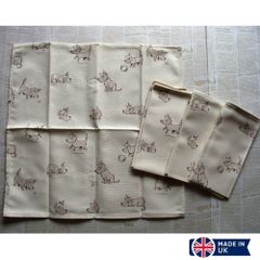 ナプキン 4枚組 テーブルクロス ４枚セット Napkins set of 4  Hot Paws ＆ Trogg (Paw-27) Made in UK イギリス直輸入