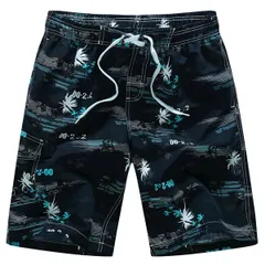 水着 メンズ サーフパンツ ハーフパンツ ボードショーツ 大きいサイズ 水陸両用 海パン 海水パンツ インナー付 ひざ丈 オシャレ かっこいい mm1526 blue 