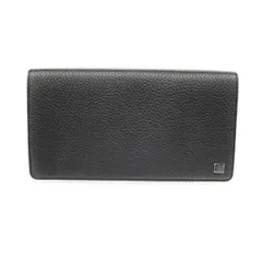 新品同様 dunhill ダンヒル ヨーク ミニオーガナイザー 二つ折り 大判 長財布  L2R445A ブラック レザー メンズ  ウォレット　240001148338