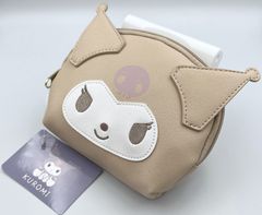 ケイカンパニー クロミ くすみカラー オーバルポーチ ベージュ H11×W15×D4.5cm KUK-OP-BE