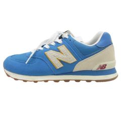 NEW BALANCE ニューバランス スニーカー ML574SCA ローカット スエード スニーカー  ブルー系 27.5cm【中古】