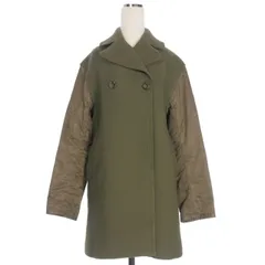 3.1 フィリップリム 3.1 phillip lim キルティングスリーブ 2つボタンピーコート Pコート  ジャケット 長袖 0 カーキ 緑 F215-8707NWCのサムネイル