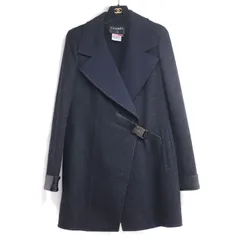 CHANEL シャネル ラップコート グレー ネイビー P15883V08834 38  