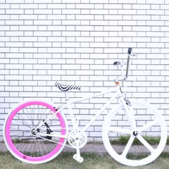 【新品】FUN 700C サイズ40 マットホワイト ピストバイク シングルスピード 自転車 身長140cmから