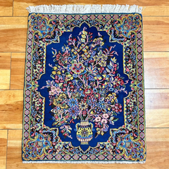 ケルマン　69×56　マンション玄関サイズ　ペルシャ絨毯