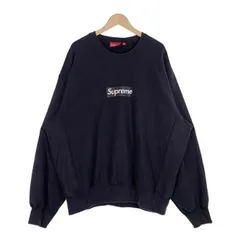 SUPREME シュプリーム 25SS Washed Box Logo Crewneck ウォッシュドボックスロゴクルーネックスウェットトレーナー ブラック Size XXL